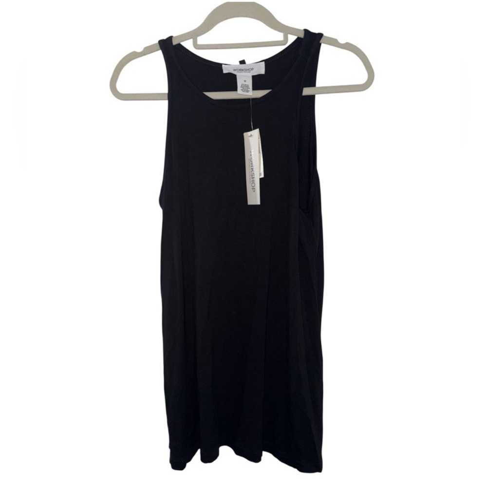 NWT Workshop Republic Clothing Black Jersey Tank Top Women’s Size‎ Medium